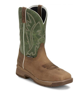 Justin | NiTread 11" WP CT Boot | Taupe/Fern Green Justin | NiTread 11" WP CT Boot | Taupe/Fern Green