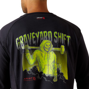 Ariat | FR Air Graveyard Shift LS T-Shirt | Black