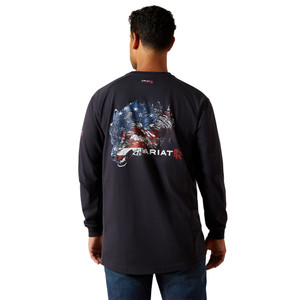 Ariat | FR Air Alpha American LS T-Shirt | Black Ariat | FR Air Alpha American LS T-Shirt | Black