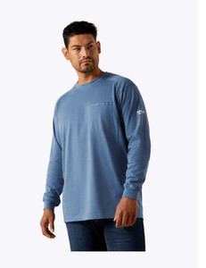 Ariat | FR Air Crew LS T-Shirt | Medium Blue