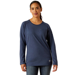 Ariat | Women's FR Air Crew T-Shirt | Navy Heather
