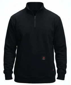 Forge | FR 1/4 Zip Tee | Black