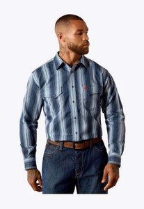 Ariat | FR Carlton LS Work Shirt | Navy