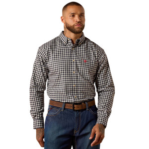 Ariat | FR Koufax Logo LS Work Shirt | Moonbeam