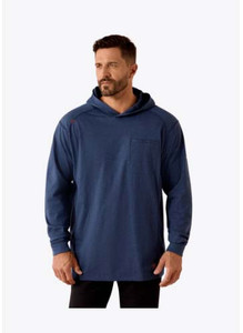 Ariat | FR Air Hooded LS Top | Navy Heather