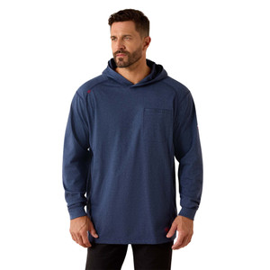 Ariat | FR Air Hooded LS Top | Navy Heather