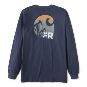 Carhartt | FR Force Irvine LS Oil Rig T- Shirt | Dark Navy