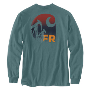 Carhartt | FR Force Irvine LS Oil Rig T- Shirt | Sea Pine - FR