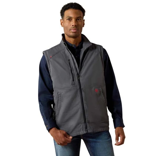 Ariat | FR Iron DuraLight Canvas Vest | Grey