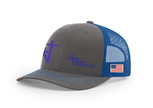 Richardson | WEC Customized Trucker Hat | Charcoal/Royal