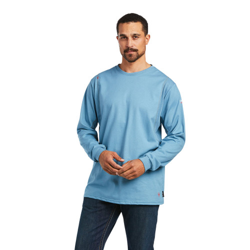 Ariat | FR AC Crew T-Shirt | Steel Blue