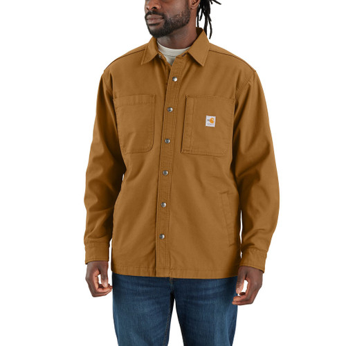 Carhartt | FR Rugged Flex Canvas Shirt Jacket | Carhartt Brown