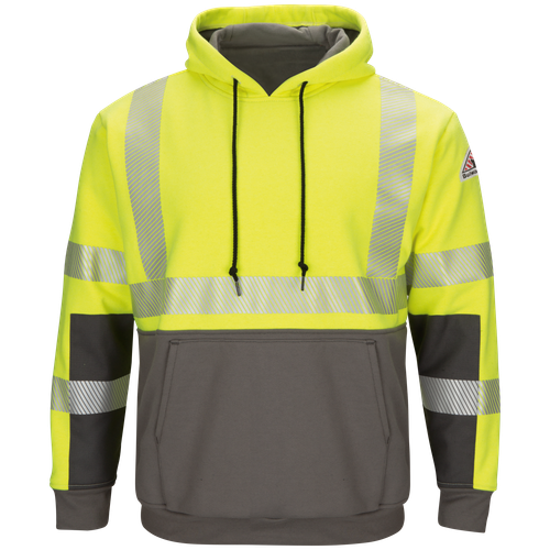 Bulwark | FR Color Block Pullover Hoodie | Hi-Vis Class 3 |