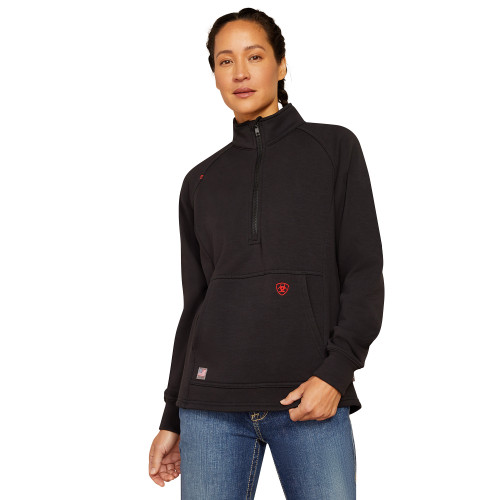 Ariat | Women's FR Primo Fleece 2.0 1/4 Zip Sweater | Black