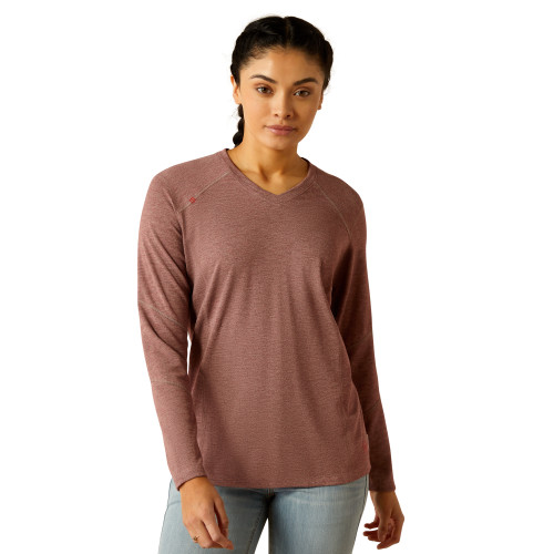Ariat | Women's FR Primo Base Layer LS | Rose Taupe