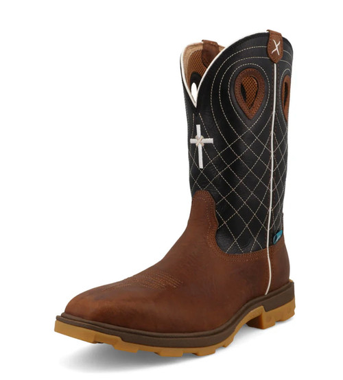 Twisted X | 12" NT WP UltraLite X Work Boot | Clay & Black