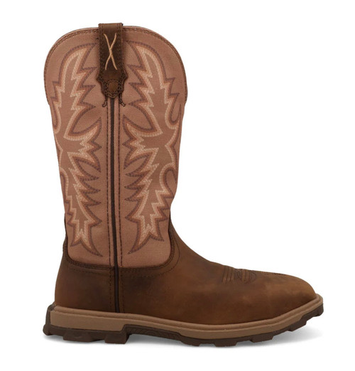 Twisted X | Women's 11" UltraLite X NT Work Boot | Brown & Tobacco Brown