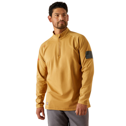 Ariat | FR Combat Stretch 1/4 Zip LS Work Shirt | Bistro