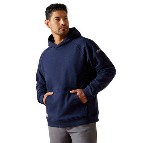 Ariat | FR Durastretch Work Hard Live Free Hoodie | Navy
