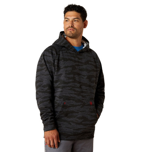 Ariat | FR Durastretch Smoke Hoodie | Black Jungle Camo