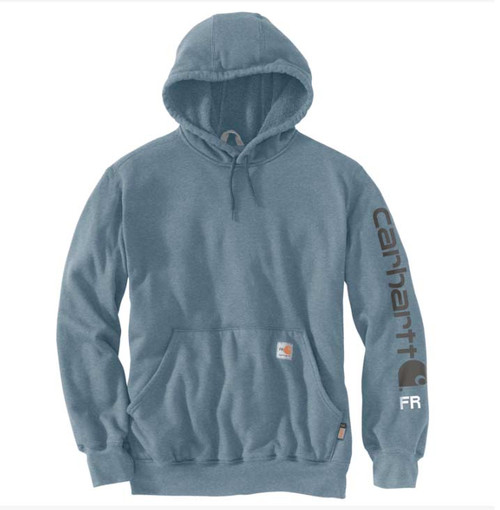 Carhartt | FR Force MW Hooded Sleeve Logo Graphic Sweatshirt | Rolling Thunder