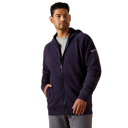 Ariat | FR Rev Full Zip Hoodie | Navy