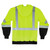 Ergodyne GloWear¬Æ 8372 Class 3 Zip-Up Hi-Vis Hooded Sweatshirt - Black Front - EPC