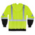 Ergodyne - GloWear¬Æ 8373 Class 3 Pullover Hi-Vis Hooded Sweatshirt - Black Front - EPC