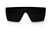 Heatwave | Performance Lazer SLIM Z87+ Safety Glasses | Black Frame | Ultra Black Lens