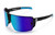 Heatwave | Vector Z87+ Safety Glasses | Black Frame | Galaxy Blue Lens