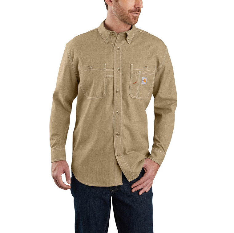 Carhartt | FR Force Original Fit Shirt | Dark Khaki