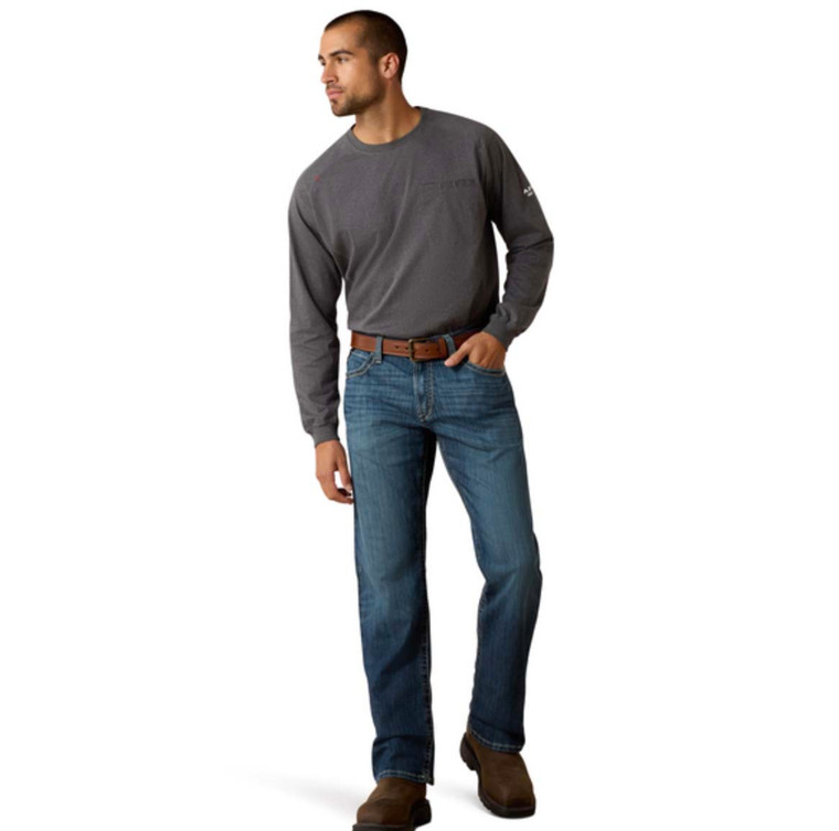 Ariat | FR M4 Low Rise Stretch DuraLight Boundary Boot Cut Jean | Bryce