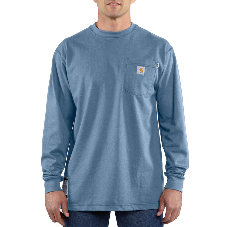 Carhartt | FR Force Cotton LS Shirt | Medium Blue