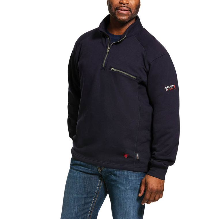 Ariat | FR Rev 1/4 Zip Top | Navy