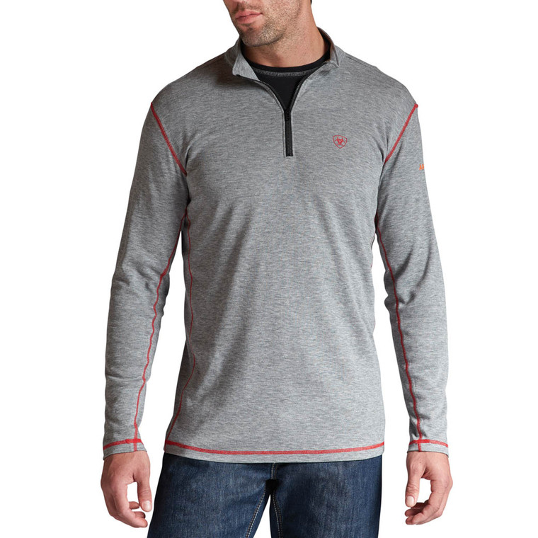 Ariat | FR Polartec 1/4 Zip | Heather Grey