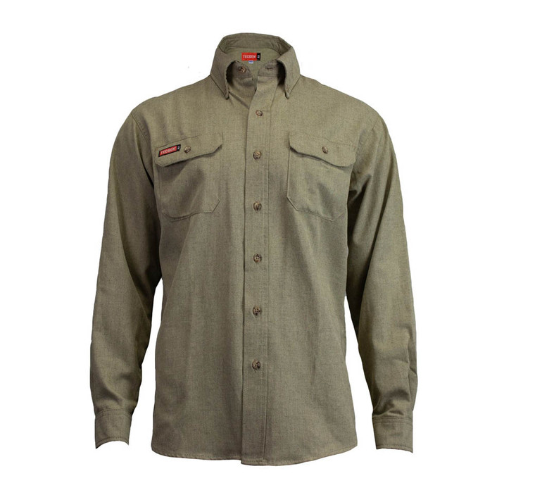 Tecgen | FR Button Up Shirt | Khaki