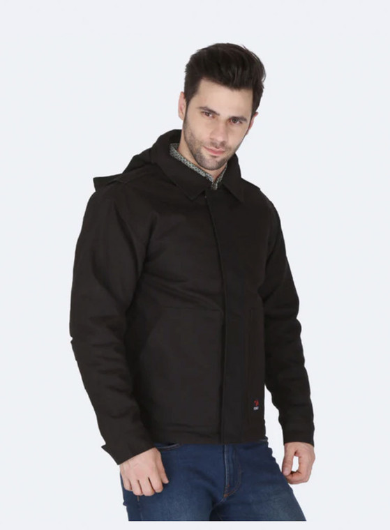 Forge | FR Insulated Duck Hooded Jacket | Black