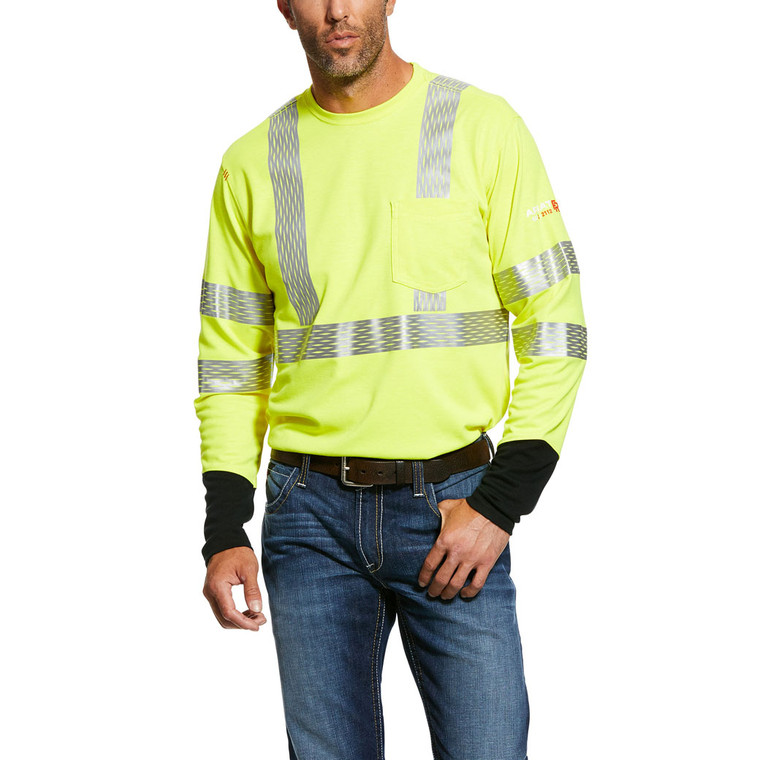 Ariat | FR LS T-Shirt | Hi-Vis | Class 3