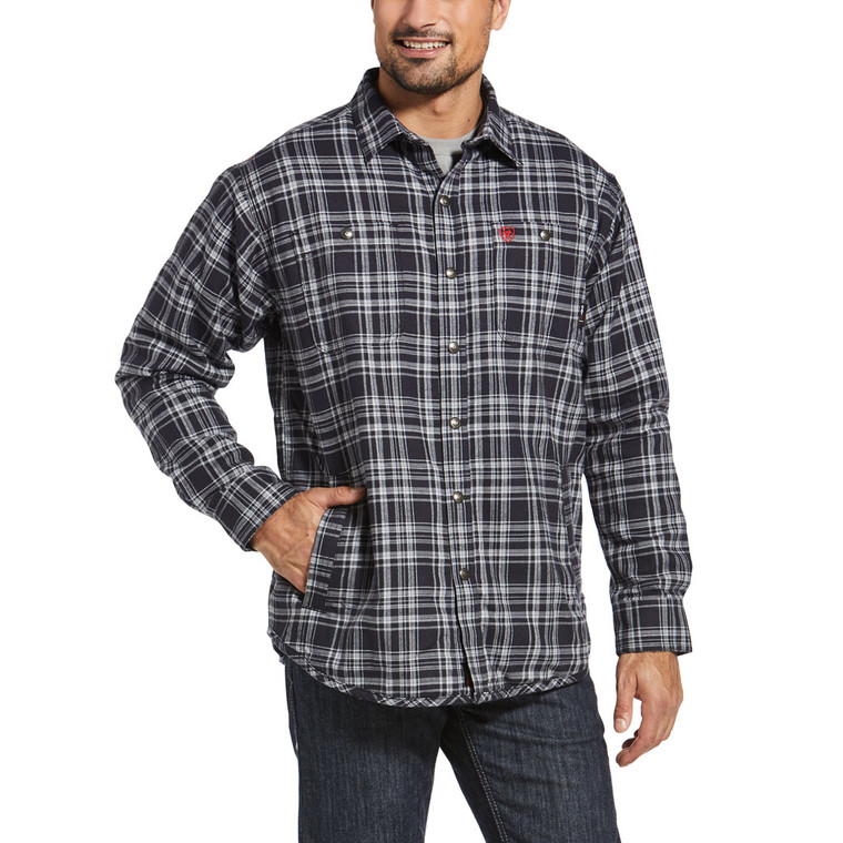 Ariat | FR Monument Shirt Jacket | Black Plaid