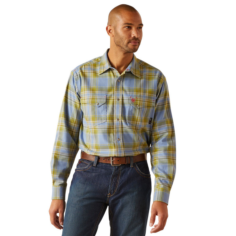 Ariat | FR Chesapeake Snap Work Shirt | Peral Plaid