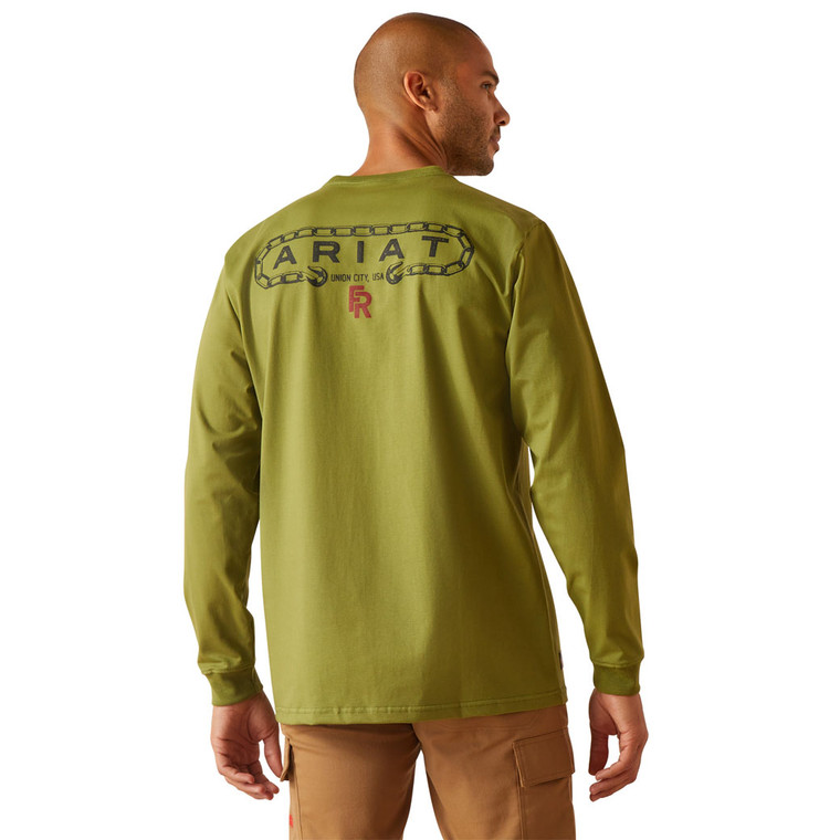 Ariat | FR Chain Hook Stretch LS T-Shirt | Lichen