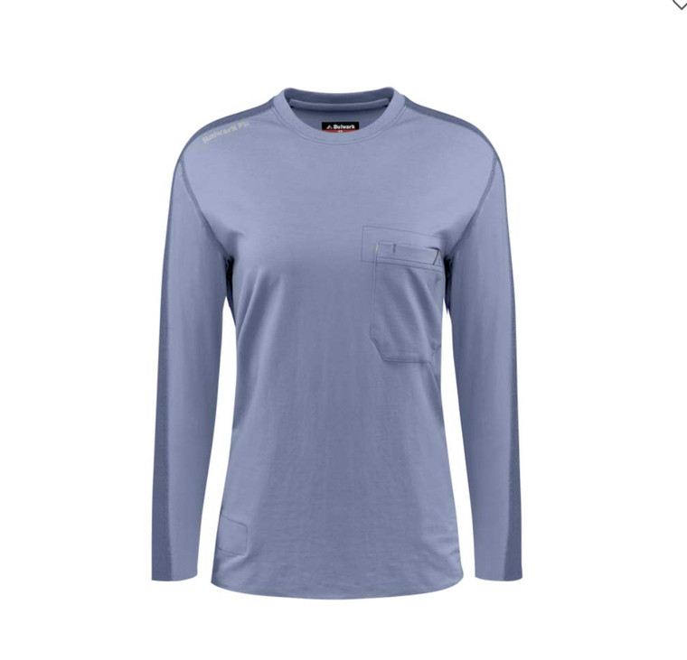 Bulwark | Women's FR Flex Knit Tee | Light Blue
