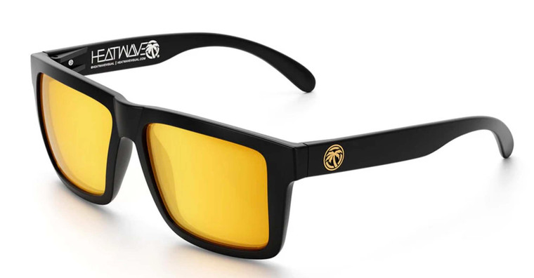 Heatwave | Vise XL Z87 Safety Glasses | Black Frame | Gold Rush Lens