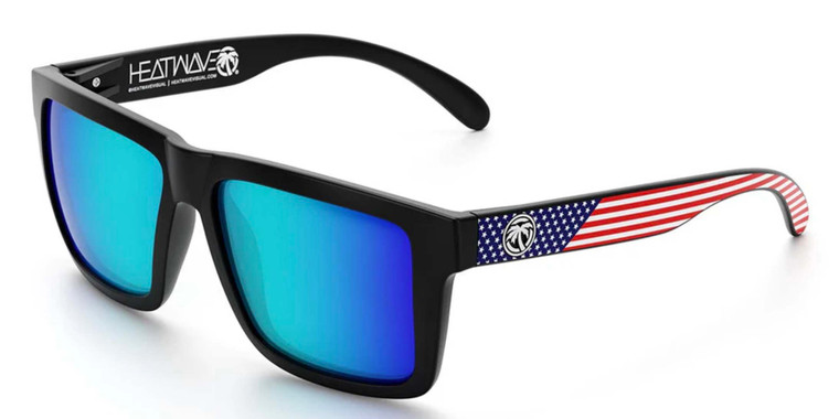 Heatwave | Vise XL Z87 Safety Glasses | USA Frame | Galaxy Blue Lens