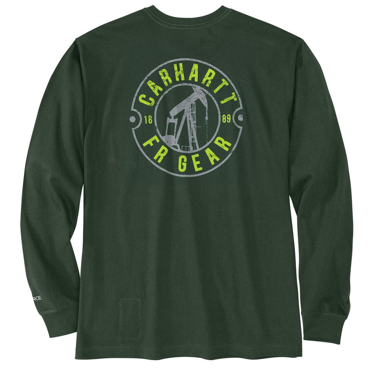 Carhartt | FR Force Lightweight LS Oil Rig Graphic T-Shirt | Mountain View Carhartt | FR Force Lightweight LS Oil Rig Graphic T-Shirt | Mountain View