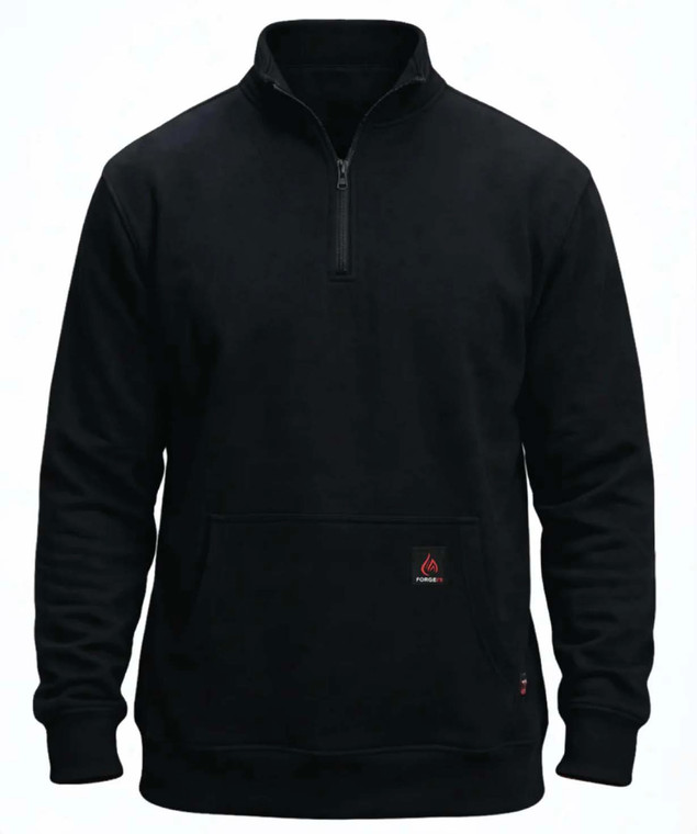 Forge | FR 1/4 Zip Tee | Black