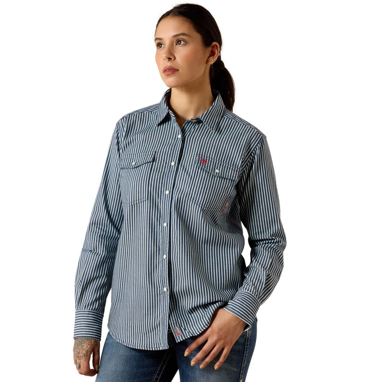 Ariat | Women's FR Ruth Snap Work Shirt | Indigo