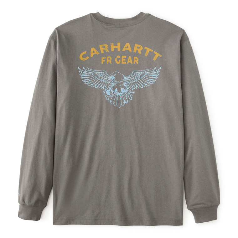 Carhartt | FR Force Lightweight LS Eagle Graphic T-Shirt | Mud Gray