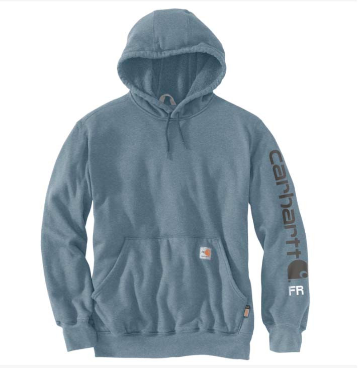 Carhartt | FR Force MW Hooded Sleeve Logo Graphic Sweatshirt | Rolling Thunder