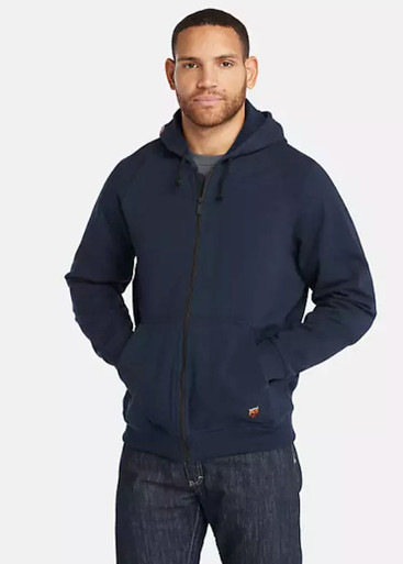 Timberland フライトジャケット L 厚手 ネイビー パーカー コットン ジャケット・アウター